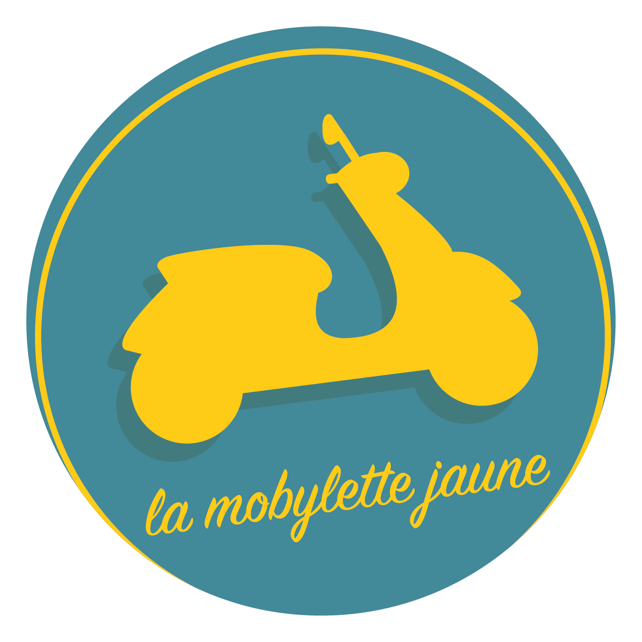 La Mobylette Jaune logo